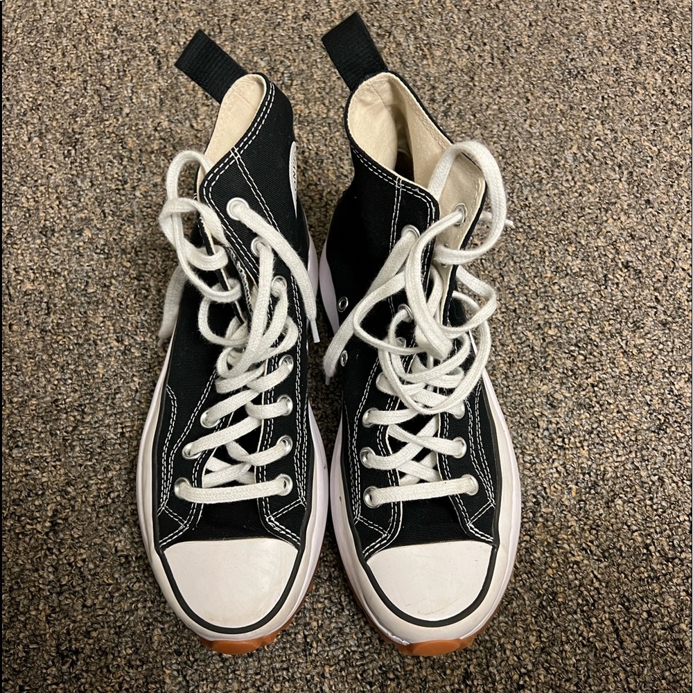 Black High Top Run Star Converse